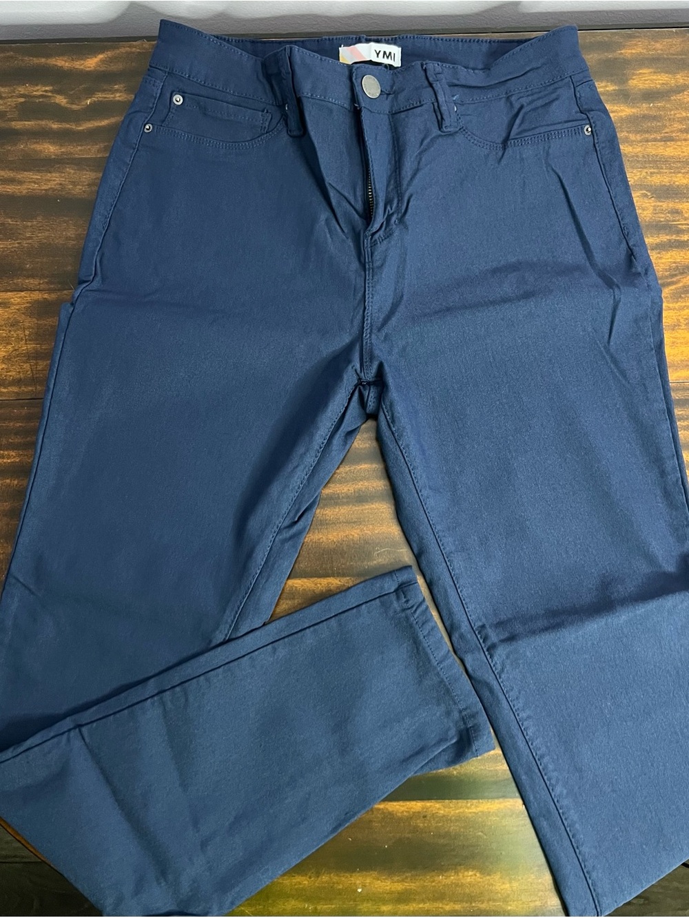 YMI Navy Slim-Fit Pants extreme stretch